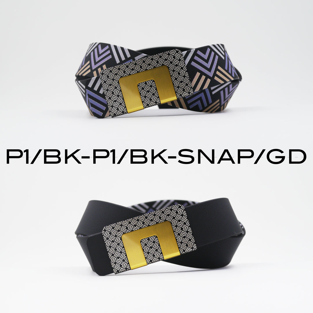 MIN BELT - BLACK P1 BUCKLE, BLACK P1 STRAP